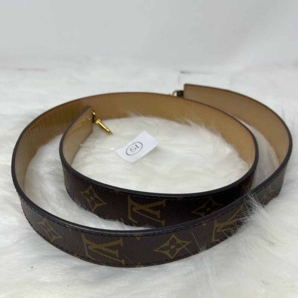 372 Pre Owned Authentic Louis Vuitton Monogram Brown Bag Strap 45"